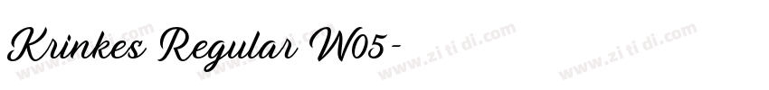 Krinkes Regular W05字体转换 Krinkes Regular W05字体转换